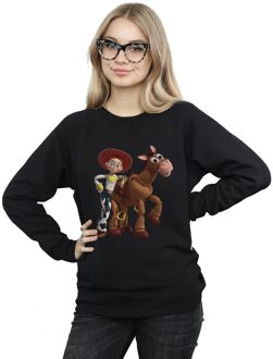 Disney Dames/Dames Toy Story 4 Jessie en Bullseye Sweatshirt (Zwart) - M