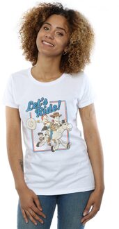 Disney Dames/Dames Toy Story 4 Let´s Ride Katoenen T-Shirt (Wit) - M