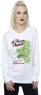 Disney Dames/Dames Toy Story 4 Pizza Planet Little Green Men Sweatshirt (Wit) - 2XL