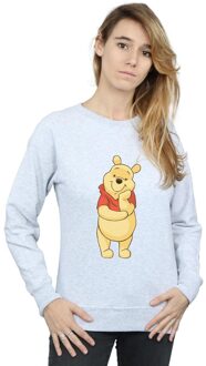 Disney Dames/Dames Winnie De Poeh Schattig Sweatshirt (Sportgrijs) - maat Lichtgrijs