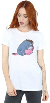 Disney Dames/Dames Winnie The Pooh Eeyore Mond Katoenen Vriendje T-shirt (Wit) - maat S