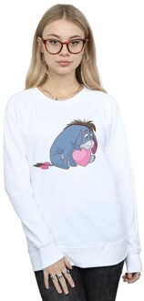 Disney Dames/Dames Winnie The Pooh Eeyore Mond Sweatshirt (Wit) - maat
