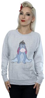 Disney Dames/Dames Winnie The Pooh Klassiek Eeyore Sweatshirt (Heide Grijs) - maat 2XL