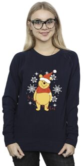 Disney Dames/Dames Winnie The Pooh Winter Wishes Sweatshirt (Marineblauw) - maat S Navy