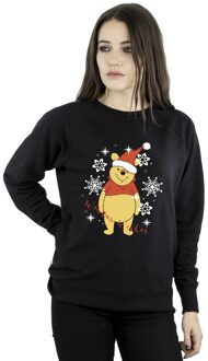 Disney Dames/Dames Winnie The Pooh Winter Wishes Sweatshirt (Zwart) - L