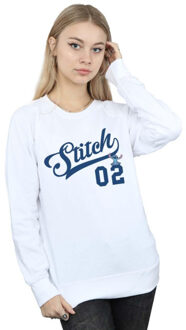 Disney dames lilo and stitch athletic sweatshirt Wit - XXL