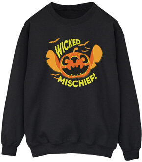 Disney dames lilo and stitch wicked mischief sweatshirt Zwart