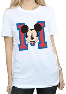 Disney dames m mickey mouse katoenen vriendje t-shirt Wit - XXXL