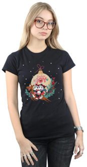 Disney dames mickey en minnie eindeloze vreugde katoenen t-shirt Zwart - S