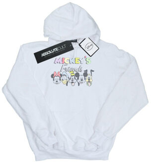 Disney dames mickey mouse friends faded nostalgia hoodie Wit