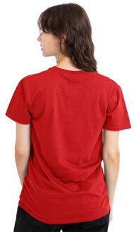 Disney Dames mickey mouse geometrische vormen t-shirt Rood - XXL