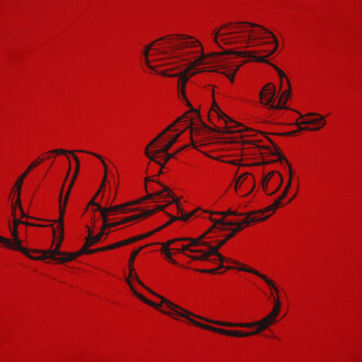 Disney Dames mickey mouse schets crew hals sweatshirt Rood