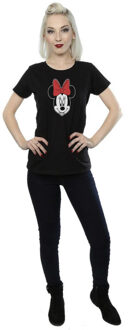 Disney dames minnie mouse katoenen t-shirt Zwart - XXL