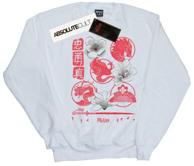 Disney dames mulan movie icons sweatshirt Wit - XXL