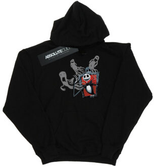 Disney dames nightmare before christmas ghosts of jack hoodie Zwart - L