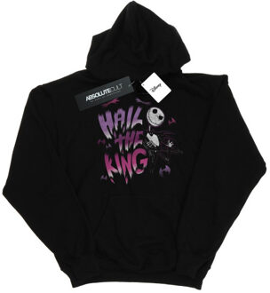 Disney dames nightmare before christmas hail the king hoodie Zwart - S