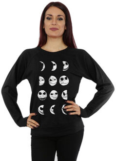 Disney dames nightmare before christmas jack moon sweatshirt Zwart - XXL