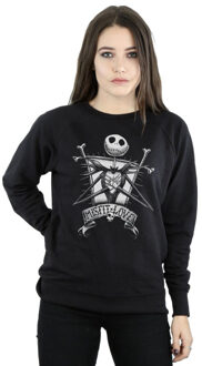 Disney dames nightmare before christmas misfit love sweatshirt Zwart - XL