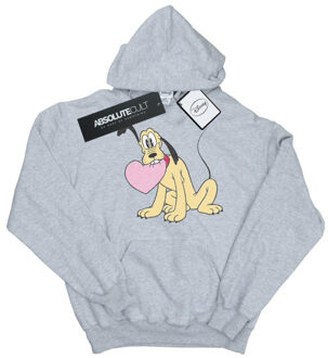Disney dames pluto love heart hoodie Grijs - S