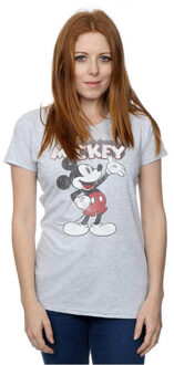 Disney dames presents mickey mouse t-shirt Grijs