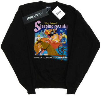 Disney dames sweatshirt met collage poster van doornroosje Zwart - XXL