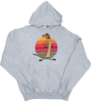 Disney dames the lion king timon sunset hoodie Grijs - XL