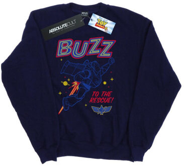 Disney dames toy story 4 buzz to the rescue sweatshirt Blauw