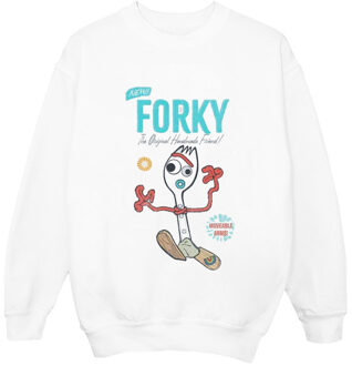Disney dames toy story 4 forky handmade friend sweatshirt Wit - L