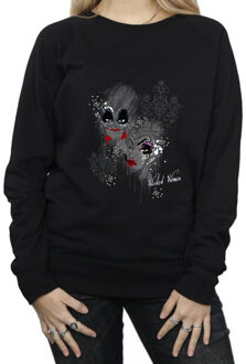 Disney dames wicked women sweatshirt Zwart - M