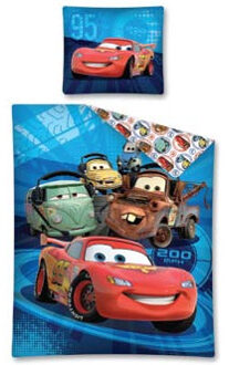 Disney DBO CARS BLAUW 200 MPH 140X200