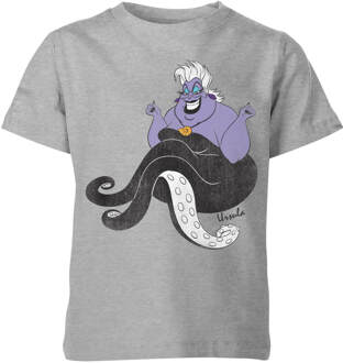 Disney De Kleine Zeemeermin Ursula Kinder T-Shirt - Grijs - 110/116 (5-6 jaar) - S