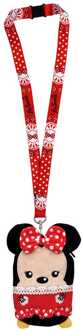 Disney Deluxe Lanyard with Card Holder Minnie Mouse Ver. Red