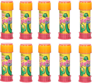 Disney Dinosaurus bellenblaas flesjes - 10x - met bal spelletje in dop - 60 ml - voor kinderen