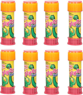 Disney Dinosaurus bellenblaas flesjes - 8x - met bal spelletje in dop - 60 ml