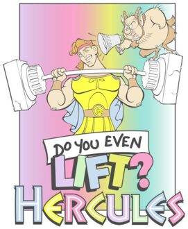 Disney Do You Even Lift Unisex T-Shirt - White - XS Wit