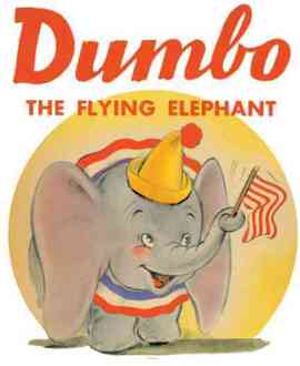 Disney Dombo Flying Elephant T-shirt - Wit - 5XL - Wit