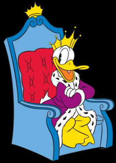 Disney Donald Duck Koning dames trui - Zwart - M - Zwart