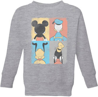 Disney Donald Duck Mickey Mouse Pluto Goofy Tiles Kids' Sweatshirt - Grey - 122/128 (7-8 jaar) - Grey
