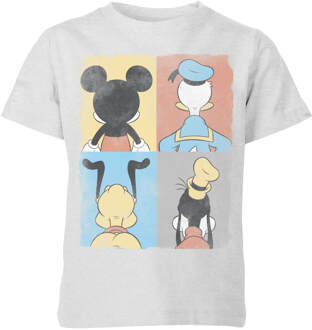 Disney Donald Duck Mickey Mouse Pluto Goofy Tiles Kids' T-Shirt - Grey - 110/116 (5-6 jaar) - Grey - S