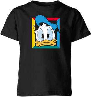 Disney Donald Face Kids' T-Shirt - Black - 110/116 (5-6 jaar) Zwart - S