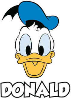 Disney Donald T-shirt - Wit - 5XL
