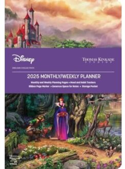 Disney Dreams Collection By Thomas Kinkade Studios 12-Month 2025 Monthly/Weekly Planner Calendar - - Thomas Kinkade Studios