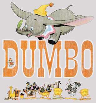 Disney Dumbo The One The Only Women's Cropped Hoodie - Ecru Marl - XL - Ecru marl