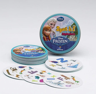 Disney ELSA Frozen spot it and dobble card game table Board Game For Dobbles Kids Spot Cards It Go Camping Metal Tin Box toys