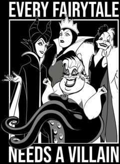 Disney Every Fairytale Unisex T-Shirt - Black - XS Zwart