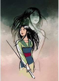 Disney Fotobehang - Brave Mulan 200x280cm - Vliesbehang Multikleur