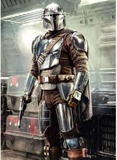 Disney Fotobehang - Mandalorian Fight Posture 200x280cm - Vliesbehang Multikleur