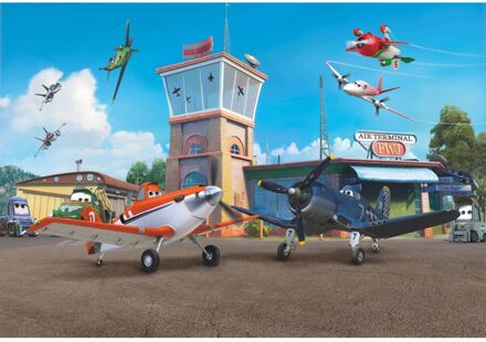 Disney Fotobehang - Planes Terminal 368x254cm - Papierbehang Multikleur