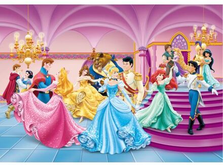 Disney Fotobehang Prinsessen Roze, Blauw En Geel - 255 X 180 Cm - 600351