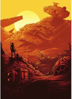 Disney Fotobehang - Star Wars Jakku Star Destroyer 200x280cm - Vliesbehang Multikleur